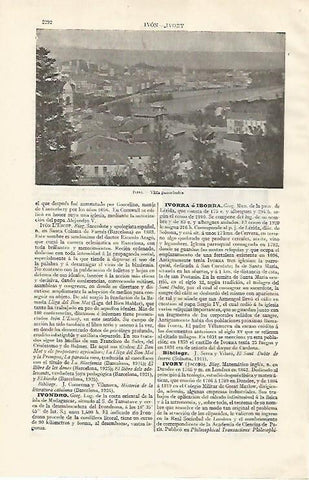 LAMINA ESPASA 20909: Vista de Ivrea Italia