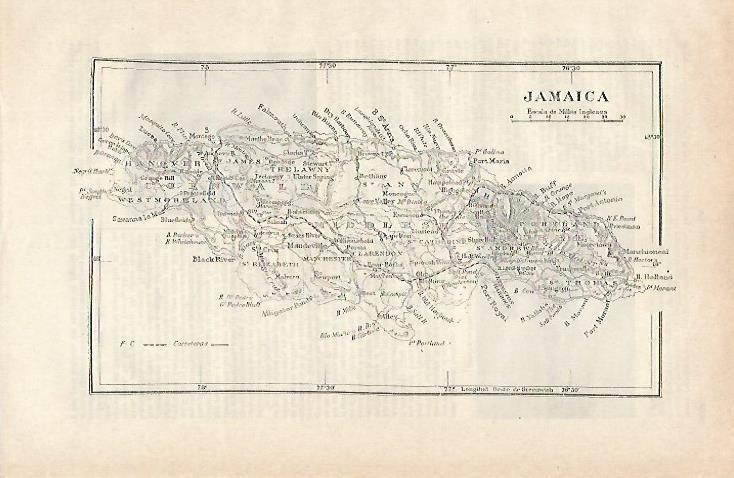 LAMINA ESPASA 20942: Mapa de Jamaica