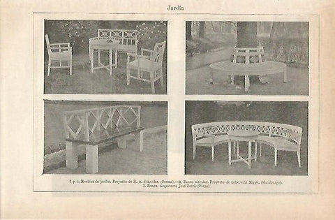 LAMINA ESPASA 20983: Muebles de jardin