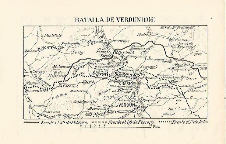 LAMINA ESPASA 21454: Batalla de Verdun en 1916