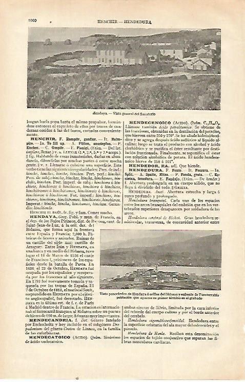 LAMINA ESPASA 21627: Sanatorio de Hendaya Francia