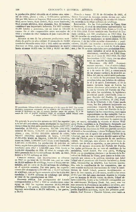LAMINA ESPASA 21670: Funeral del presidente Korner en Austria