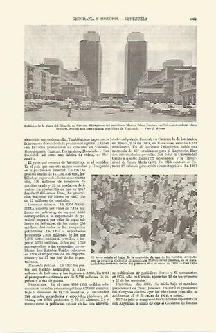 LAMINA ESPASA 21810: Plaza del Silencio en Caracas Venezuela