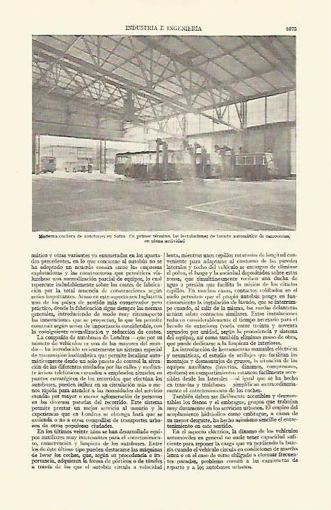 LAMINA ESPASA 21821: Cochera de autobuses en Suiza