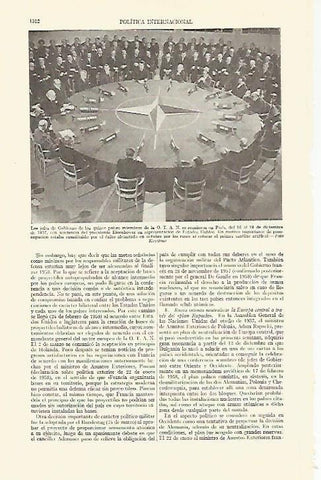 LAMINA ESPASA 21848: Jefes de los Gobiernos de los paises de la OTAN en 1957