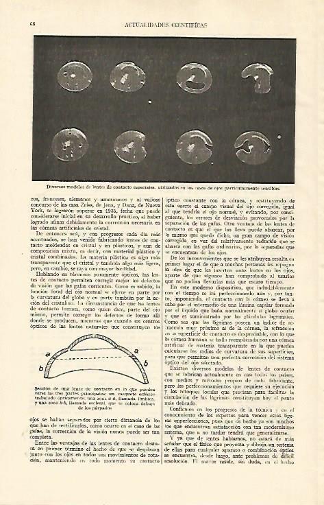 LAMINA ESPASA 21884: Modelos de lentes de contacto