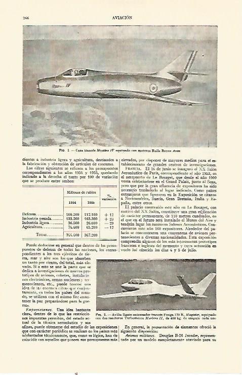LAMINA ESPASA 21924: Caza Mystere IV 