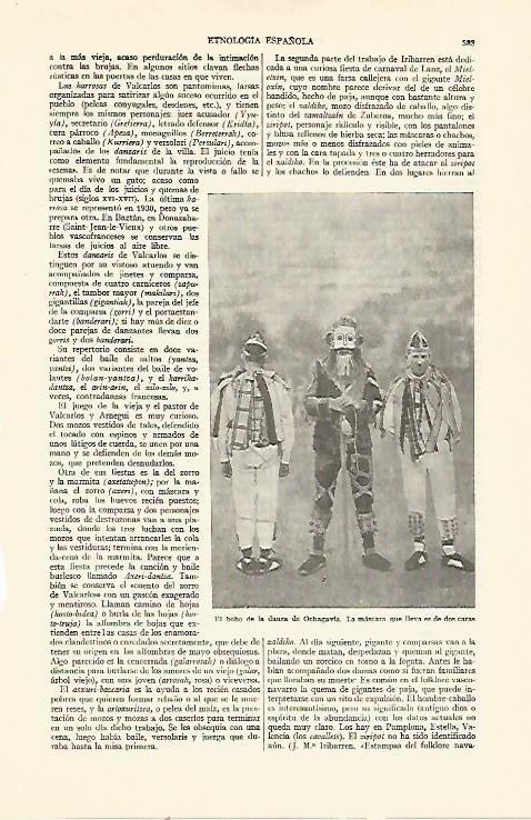 LAMINA ESPASA 21973: El bobo de la danza de Ochagavia