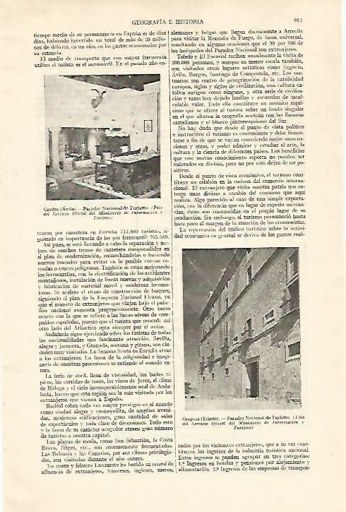 LAMINA ESPASA 22021: Paradores de Gredos y de Oropesa Toledo