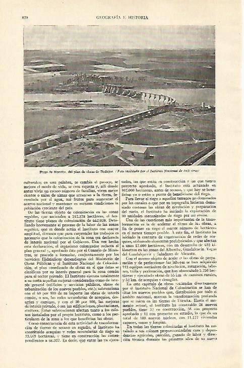 LAMINA ESPASA 22022: Presa de Montijo Badajoz