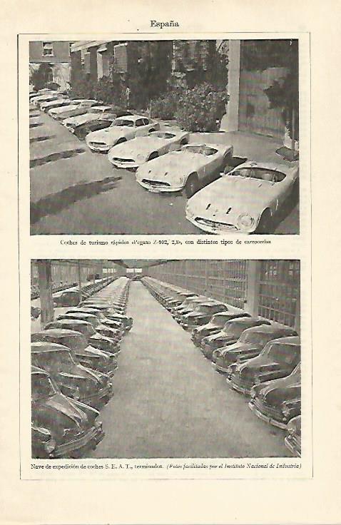 LAMINA ESPASA 22024: Pegaso Z-102 con diferentes carrocerias