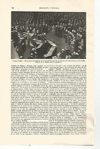 LAMINA ESPASA 22072: El presidente Eisenhower de Estados Unidos