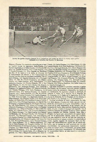 LAMINA ESPASA 22138: Campeonato del mundo de hockey sobre patines 1953-54