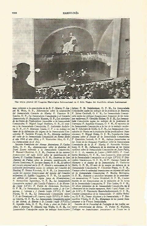 LAMINA ESPASA 22161: Congreso Mariologico Internacional