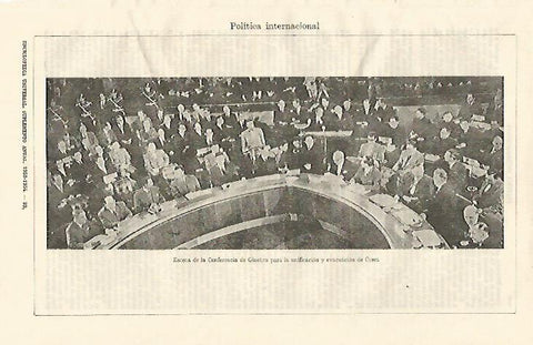 LAMINA ESPASA 22197: Conferencia de Ginebra para la unificacion de Corea