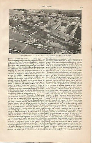 LAMINA ESPASA 2215: Academia de Ingenieros antes del incendio de 1924 Guadalajara