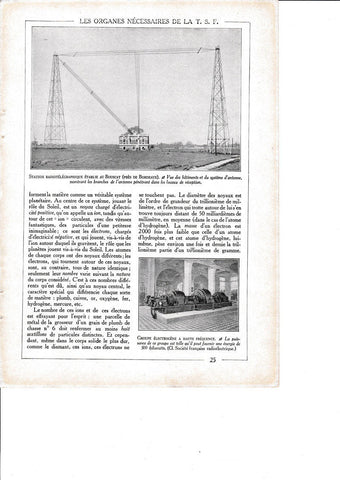 LAMINA 30217: Station radiotelegraphique etablie au Bouscat  Groupe electrogene