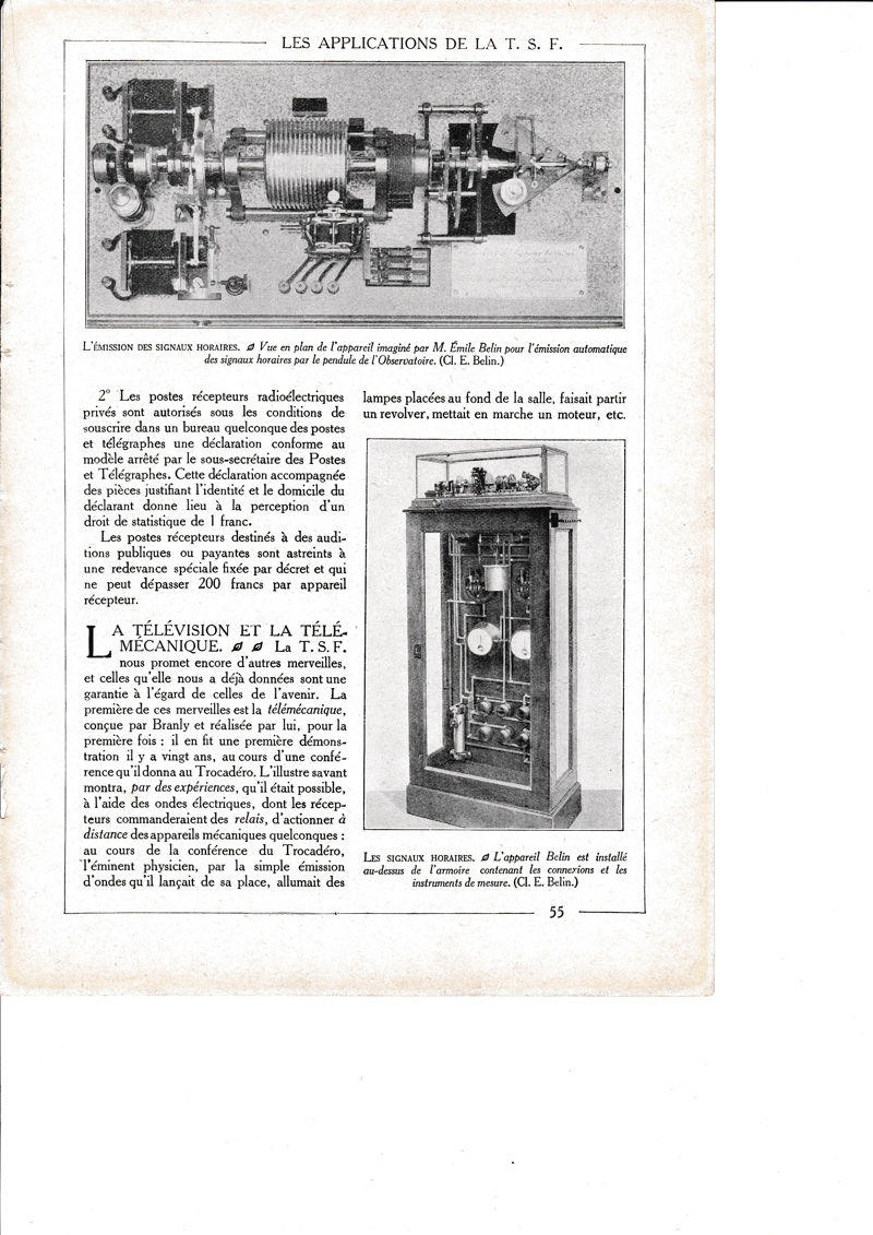 LAMINA 30232: L emision des signaux horaires  Les signaux horaires