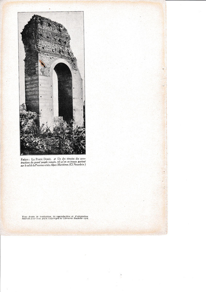 LAMINA 30104: Frejus La Puerta Dorada