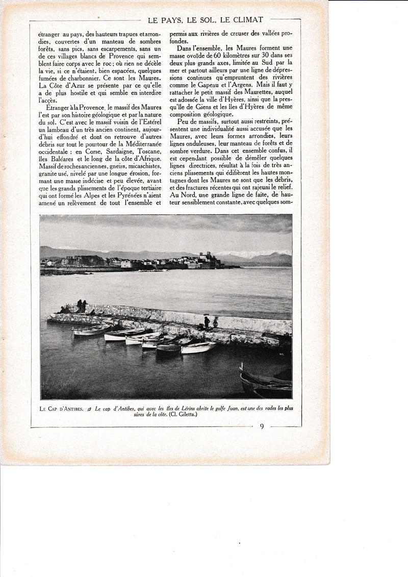 LAMINA 30107: La Cap d Antibes