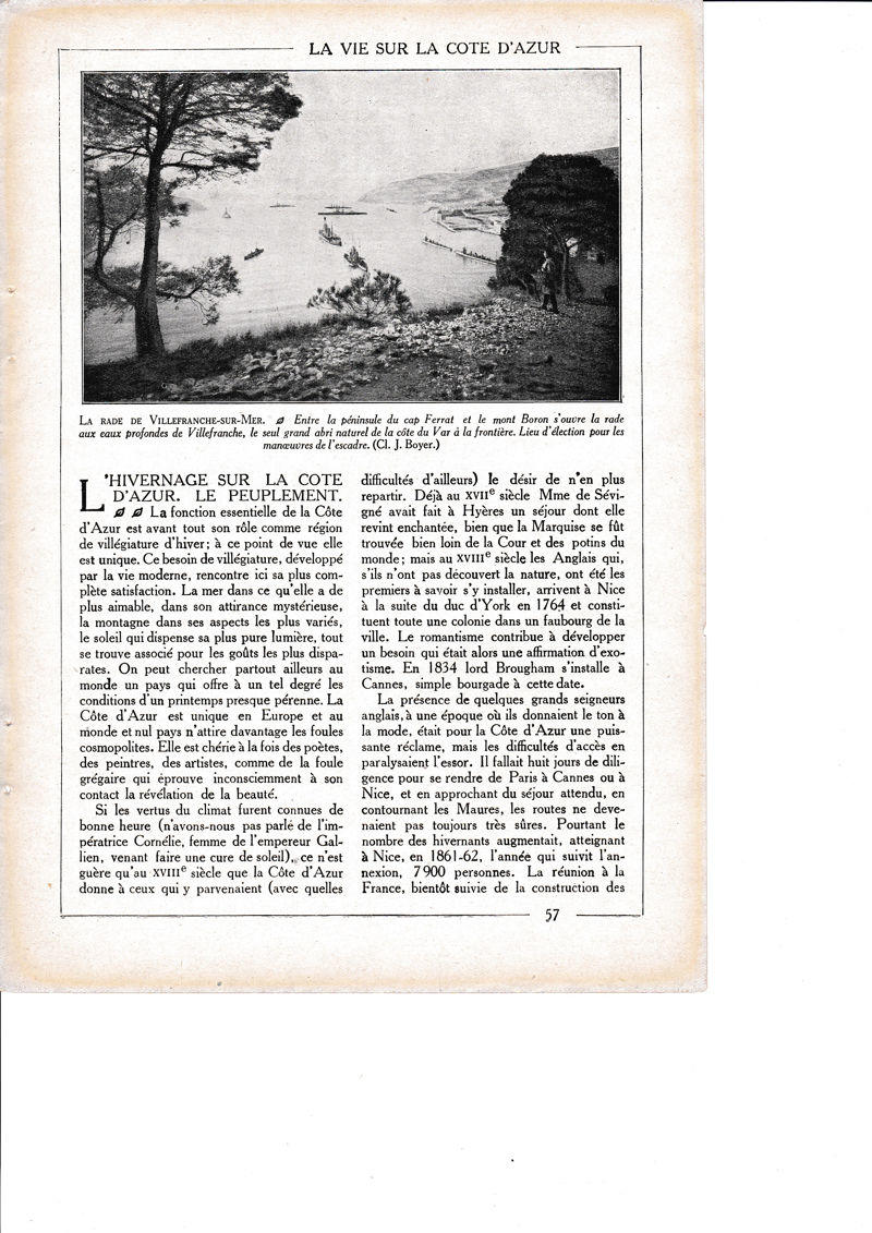 LAMINA 30131: La Rade de Villefranche-Sur-Mer
