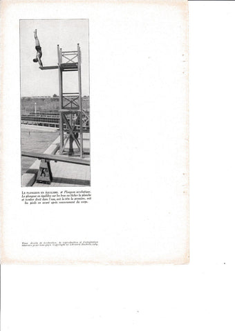 LAMINA 30138: Le plongeon en equilibre
