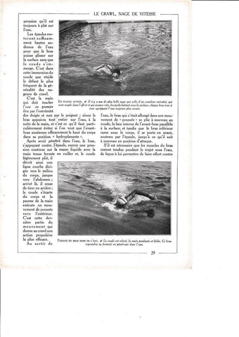 LAMINA 30151: En plain action Passage du bras hors de l eau