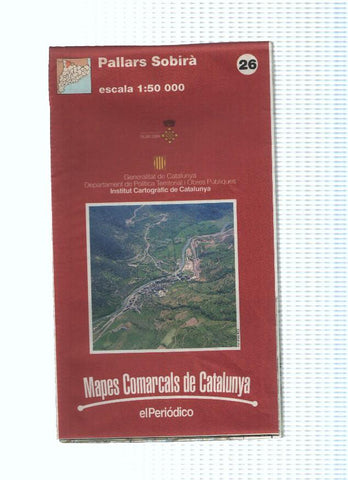 Mapes Comarcals de Catalunya numero 26: Pallars Sobia