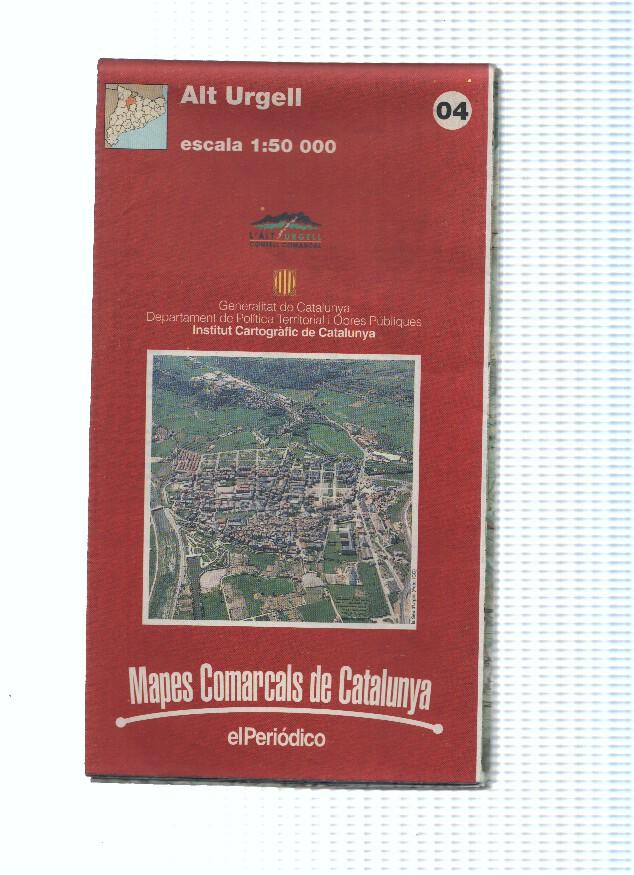Mapes Comarcals de Catalunya numero 04: Alt Urgell