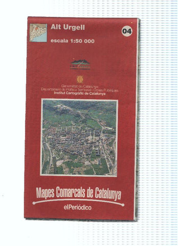 Mapes Comarcals de Catalunya numero 04: Alt Urgell