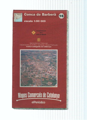 Mapes Comarcals de Catalunya numero 16: Conca de Barbera