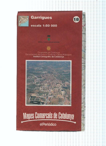 Mapes Comarcals de Catalunya numero 18: Garrigues