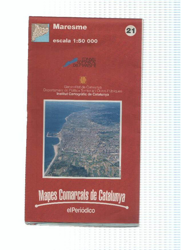 Mapes Comarcals de Catalunya numero 21: Maresme