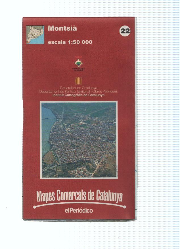 Mapes Comarcals de Catalunya numero 22: Montsia