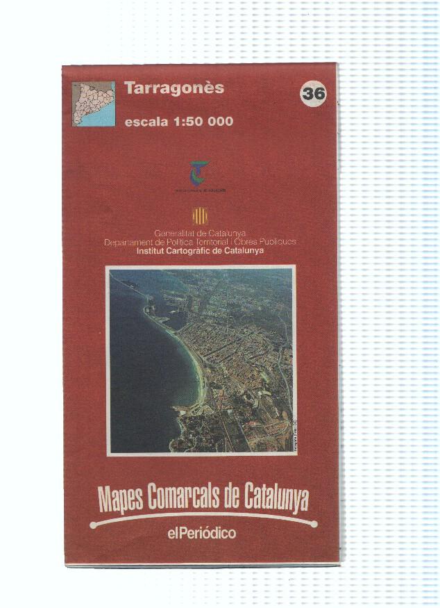 Mapes Comarcals de Catalunya numero 36: Tarragones