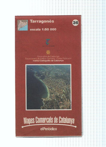 Mapes Comarcals de Catalunya numero 36: Tarragones
