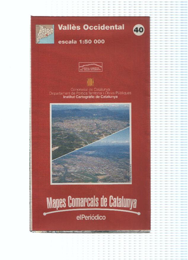 Mapes Comarcals de Catalunya numero 40: Valles Occidental