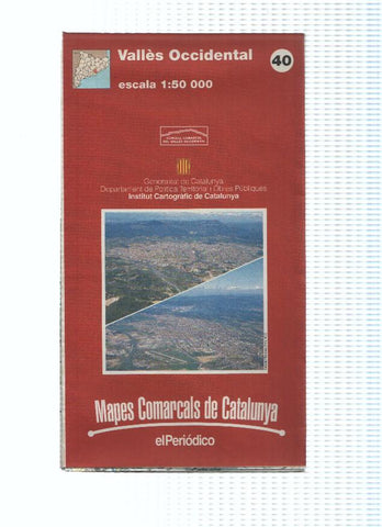 Mapes Comarcals de Catalunya numero 40: Valles Occidental