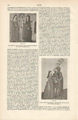 LAMINA ESPASA 11054: Trajes ingleses de la epoca de Enrique VII