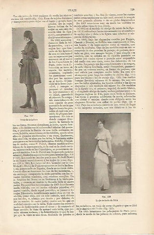 LAMINA ESPASA 11074: Traje de aviadora y de baile de 1914