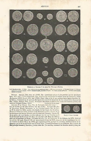 LAMINA ESPASA 11195: Monedas de Alfonso V de Aragon