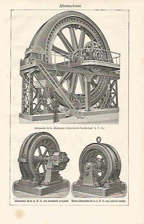 LAMINA ESPASA 11280: Alternador de la AEG