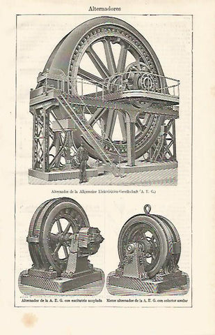 LAMINA ESPASA 11280: Alternador de la AEG
