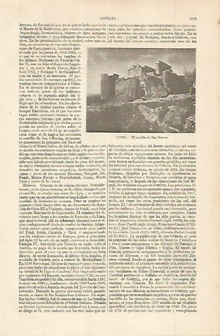 LAMINA ESPASA 11378: Castillo de San Marcos en Gorizia Italia