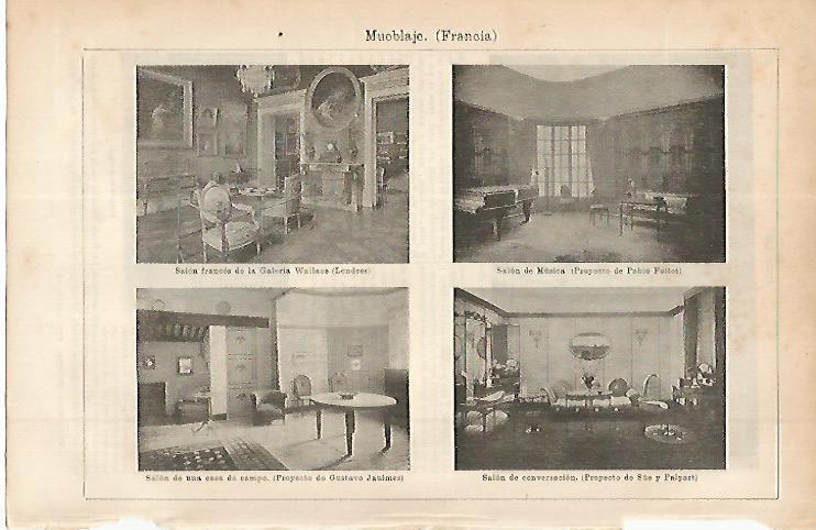 LAMINA ESPASA 11434: Proyectos para muebles de Francia