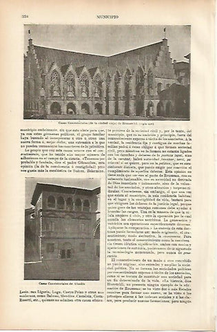 LAMINA ESPASA 11491: Ayuntamiento de Brunswick y Alcañiz