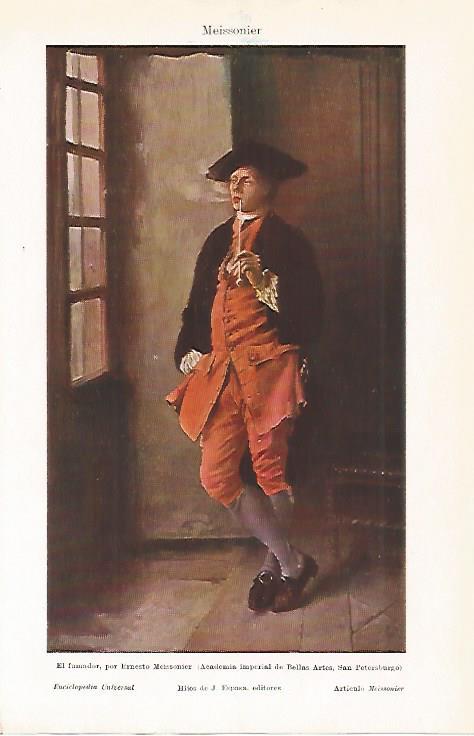 LAMINA ESPASA 11588: El fumador por Meissonier