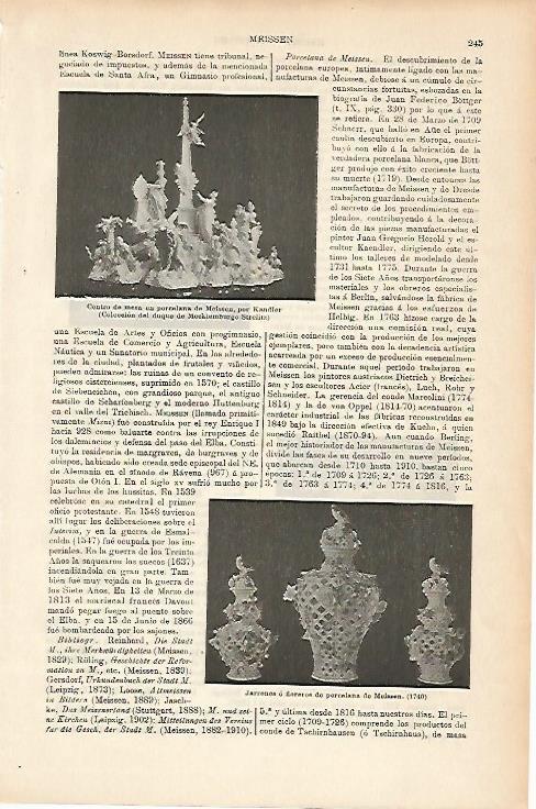 LAMINA ESPASA 11589: Porcelana de Meissen