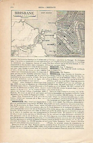 LAMINA ESPASA 11635: Plano de Brisbane Australia