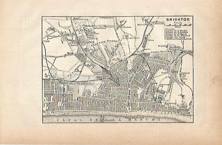 LAMINA ESPASA 11641: Plano de Brighton Inglaterra
